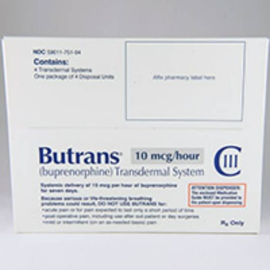 Picture of BUTRANS 10 MCG/HOUR TRANSDERMAL PATCH 4PCS