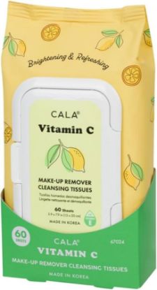 Picture of CALA #67014 VITAMIN C MAKE-UP REMOVER CLEANSING 30 TISSUES