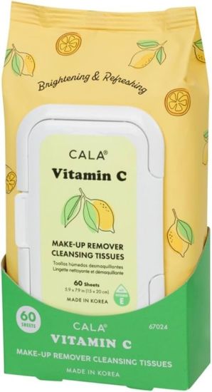 Picture of CALA #67014 VITAMIN C MAKE-UP REMOVER CLEANSING 30 TISSUES