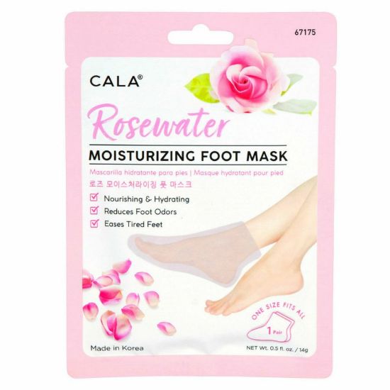 Picture of CALA #67175 ROSE MOISTURIZING FOOT MASK 3 PAIRS