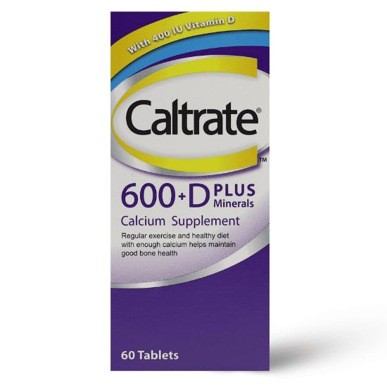 Picture of CALTRATE 600 MG W/VITAMIN – D PLUS 60 TAB