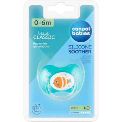 Picture of CANPOL BABIEAS SILICONE SOOTHER 0-6M -22/506 -5067
