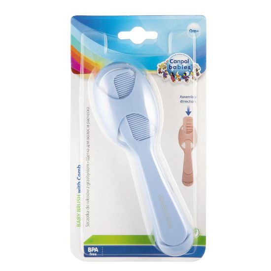 Picture of CANPOL BABIES BABY BRUSH WITH RATTLE AND COMB 56/156-1561
