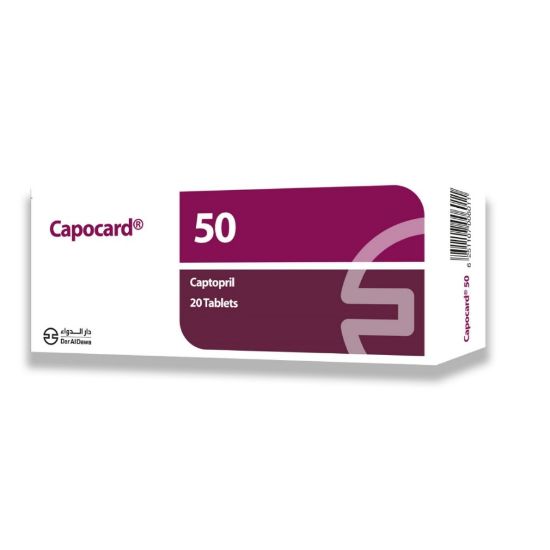 Picture of CAPOCARD 50 MG 20 TAB#