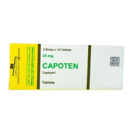 Picture of CAPOTEN 25MG 20TAB