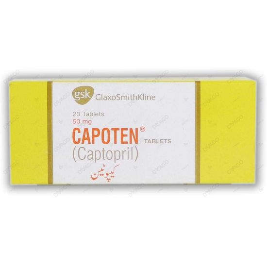 Picture of CAPOTEN 50MG 20TAB