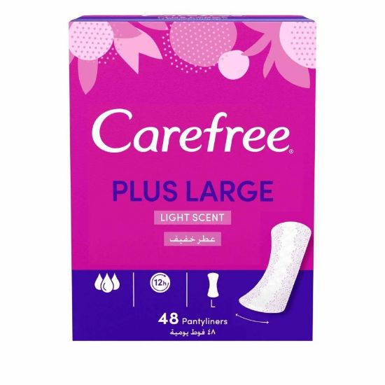 Picture of CAREFREE PLUS LARGE MEGA PACK  64 PANTY LINERS - 7483