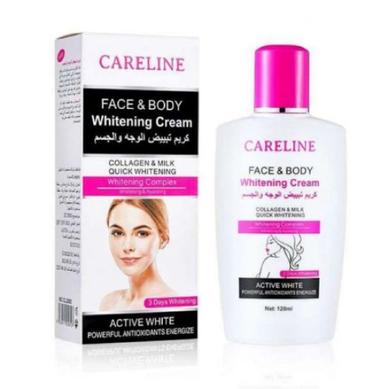 Picture of CARELINE FACE BODY WHITENING CREAM 120 ML