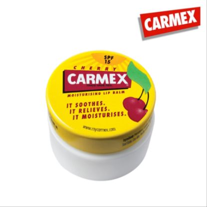 Picture of CARMEX CHERRY LIP BALM IN JAR 7.5 GM