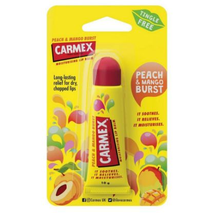 Picture of CARMEX PEACH & MANGO LIP BALM IN TUBE 10 GMCARMEX PEACH & MA