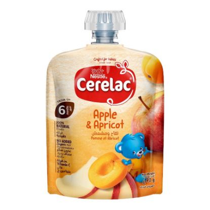 Picture of CERELAC PUREE APPLE APRICOT 90G +6 MONTHS