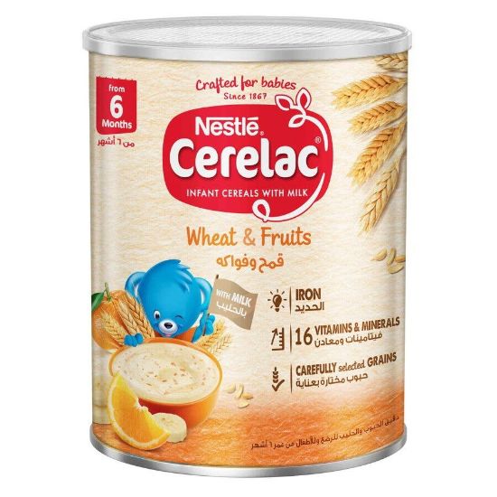 Picture of CERELAC WHEAT & FRUITS 24X400 G