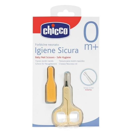Picture of CHICCO BABY NAIL SCISSORS W YELLOW COVER 0 M 65260-3772 اصفر