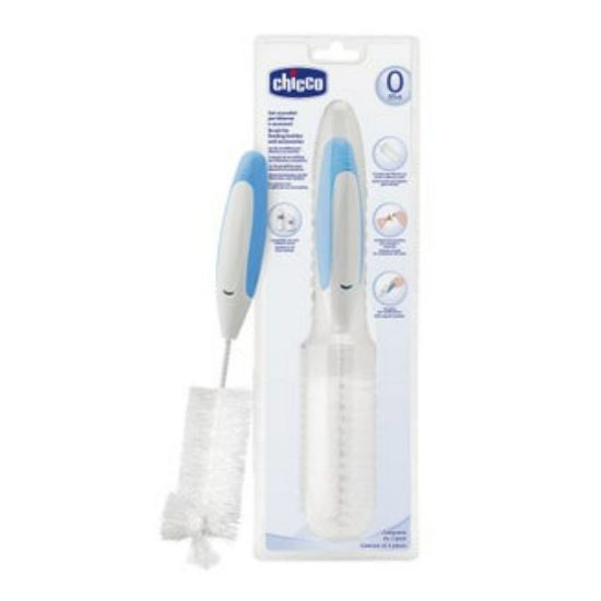 Picture of CHICCO FEEDING BOTTLE BRUSH SET 0 M 69189-0073