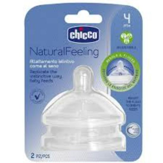 Picture of CHICCO NATURAL FEELING 4+M ADJUSTABLE 2 PCS 8247