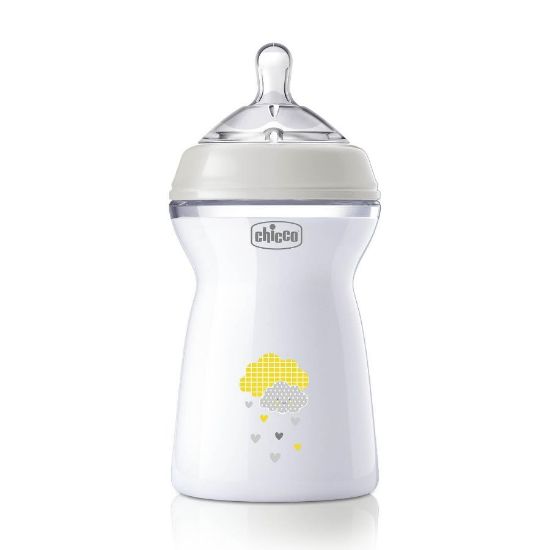 Picture of CHICCO NATURAL FEELING COLOR PLASTIC BOTTLE 6 M+ 330ML  8502