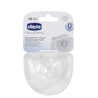 Picture of CHICCO NATURAL FEELING NIPPLE SHIELDS EXTRA SOFT LARGE 0 M+