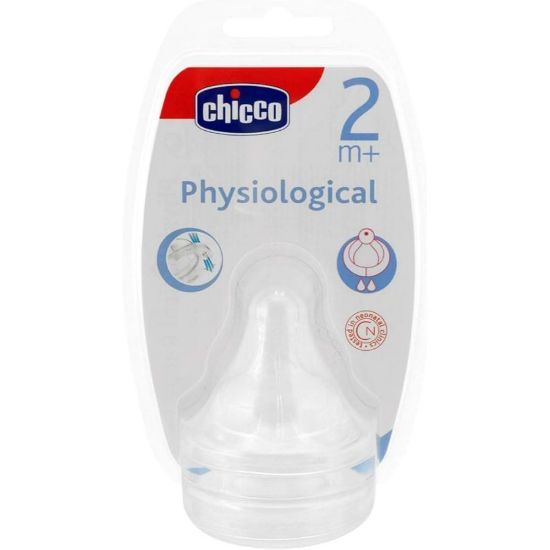 Picture of CHICCO PHYSIOLOGICAL NIPPLE SIL 1 HOLE 2 PCS 2 M 81627-3340