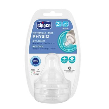 Picture of CHICCO TETTARELLA PHYSIO INTI COLIC 2+M MEDIUM 2 PCS 2202