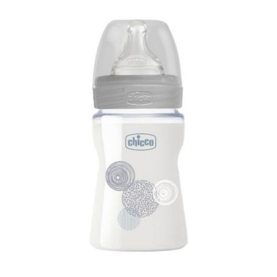 Picture of CHICCO WELL BEING GLASS BOTTLE 0 M+ SLOW 150 ML 60042-13302