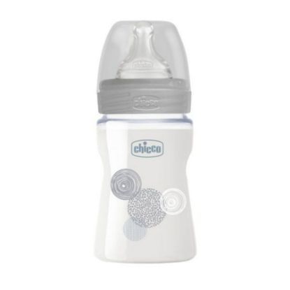 Picture of CHICCO WELL BEING GLASS BOTTLE 0 M+ SLOW150 ML 60040-95343