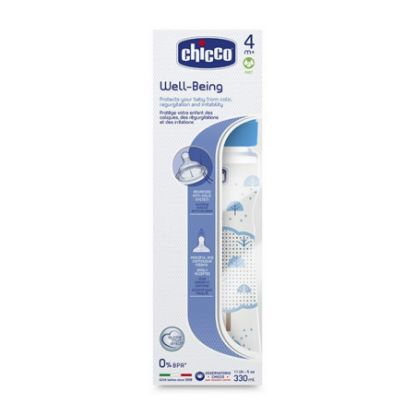 Picture of CHICCO WELL BEING PLASTIC BOTTLE 2 M+ MEDIUM 250 ML 58648