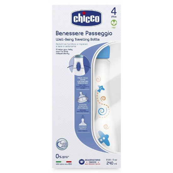 Picture of CHICCO WELL-BING ANGLED BOTTLE 0 M+ 250 ML 57498