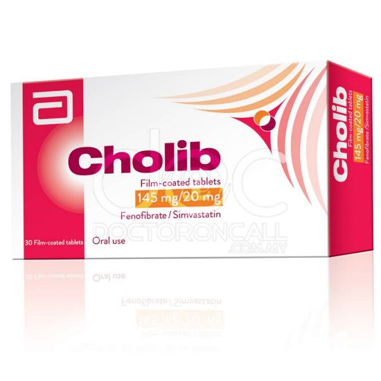 Picture of CHOLIB 145/20 MG 30 COATED TAB