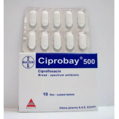 Picture of CIPROBAY 500 MG 10 TAB