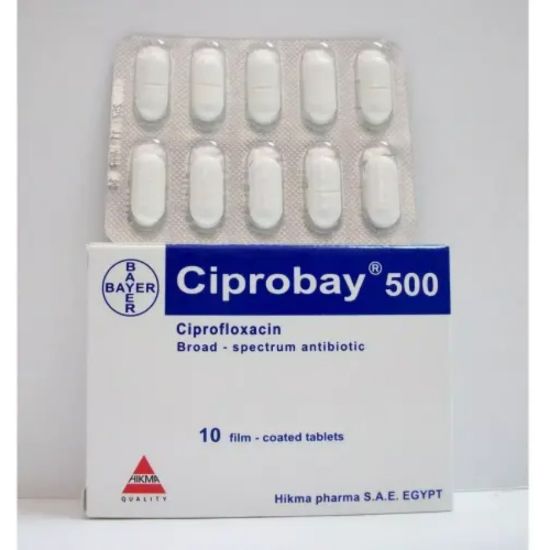 Picture of CIPROBAY 500 MG 10 TAB