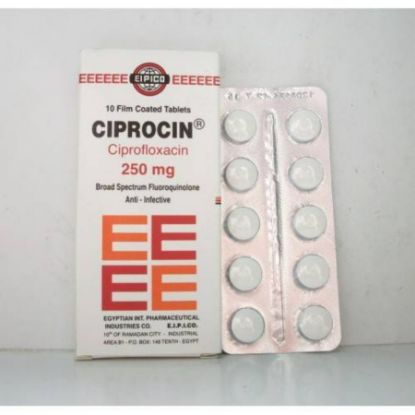 صورة 25-201-02 - سيبروسين 250 مجم 10 اقراص