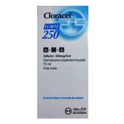 Picture of CLORACEF 250 MG 75 ML SUSP