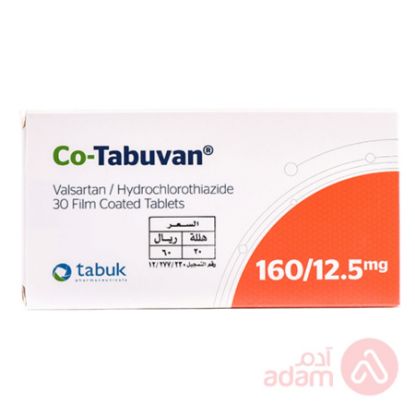 Picture of CO TABUVAN 160/12.5 MG 30 TAB