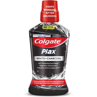 Picture of COLGATE PLAX WHITE AND CHARCOAL MOUTHWASH - 500 ML