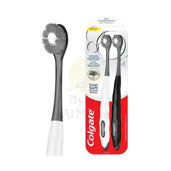 Picture of COLGATE TB FOAM SOFT CHARCOAL 2PK