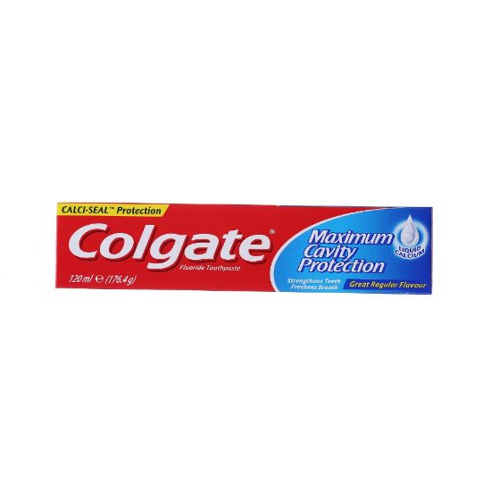 Picture of COLGATE MAXIMUM CAVITY PROT REGULAR FLAVOUR 120 ML 1874 (125