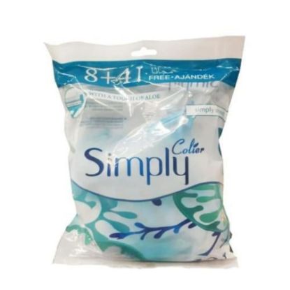 Picture of COLIER SIMPLY RAZOR 8+4 BLUE WITH A TOUCH OF ALOE 2 BLADES
