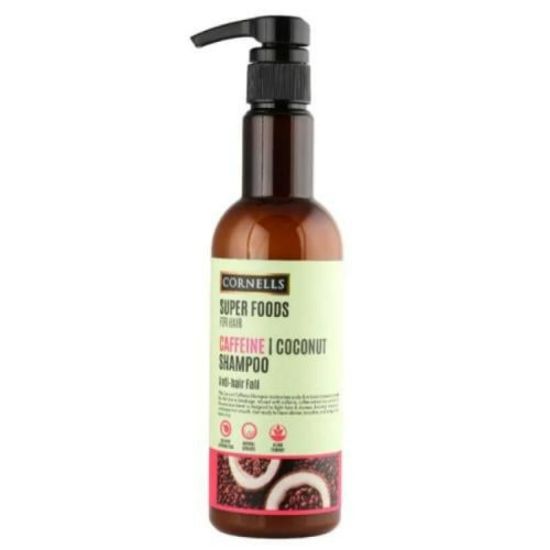 Picture of CORNEL'S SUPERFOODS CAFFEINE AND COCONUT OIL SHAMPOO 500ML