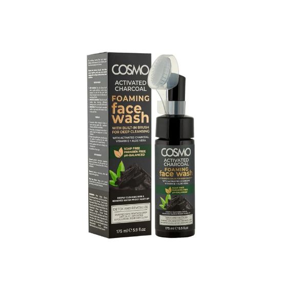 Picture of COSMO CHARCOAL FOAMING FACIAL WASH WITH BRUSH 175ML