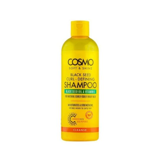 Picture of COSMO SOFT AND SHINE CURLY HAIR SHAMPOO WITH BLACK SEED AND