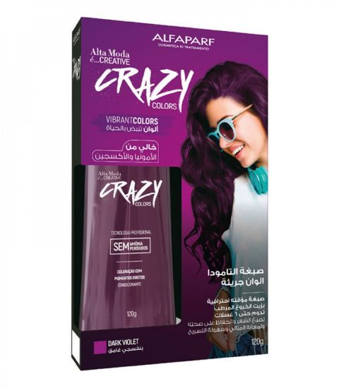 Picture of CRAZY COLORS TEMPORARY DARK VIOLET 120GM
