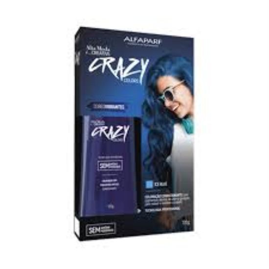Picture of CRAZY COLORS TEMPORARY DYE ICE BLUE 120GM