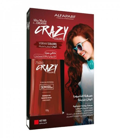 Picture of CRAZY COLORS TEMPORARY HOT RED 120GM