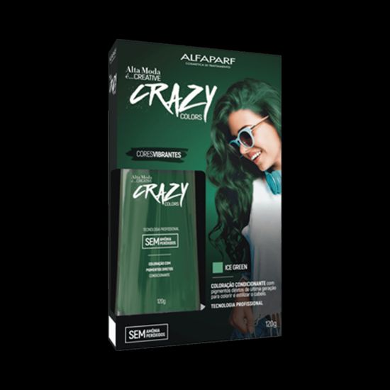 Picture of CRAZY COLORS TEMPORARY ICE GREEN 120GM