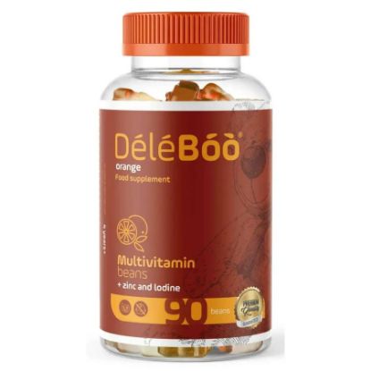 Picture of DELEBOO MULTIVITAMIN + ZINC ORANGE 90 BEANS