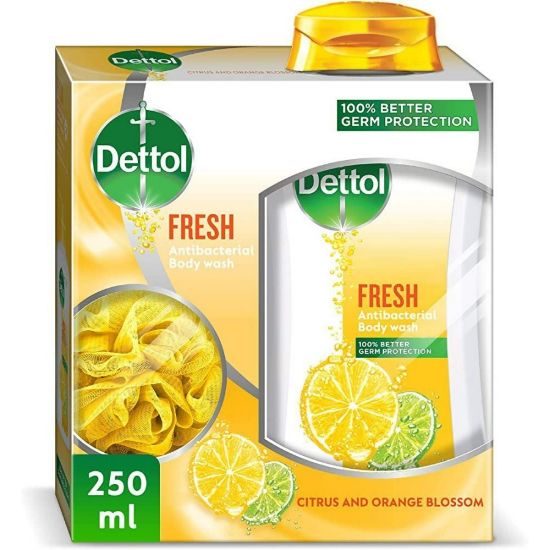 Picture of DETTOL BODY WASH FRESH 300-250 ML +PUFF 9370