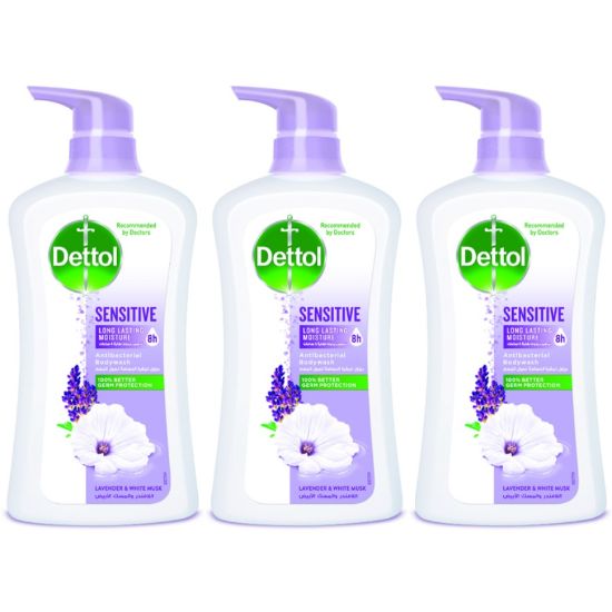 Picture of DETTOL SHOWER GEL SENSITIVE 500- 650-625 ML X 12