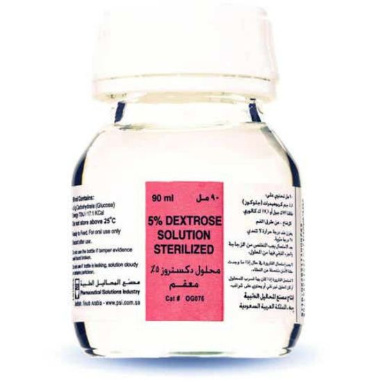 Picture of DEXTROSE SOLUTION 5 % 90 ML X 48