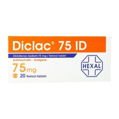 Picture of DICLAC 75 MG ID 20 TAB