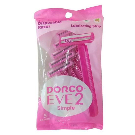 Picture of DORCO DISPOSABLE RAZOR12PCS IN BAG(8+4):TNB200 PK-12P-PINK